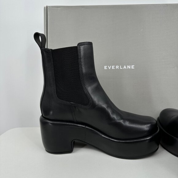 Everlane The Puffa Boot in Black size 7 Chelsea Ankle 3.25" Chunky Platform po - Picture 6 of 12